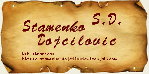 Stamenko Dojčilović vizit kartica